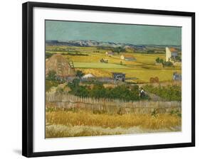 The Harvest, 1888-Vincent van Gogh-Framed Giclee Print