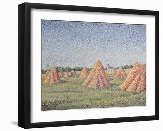 The Harvest, 1890-Charles Angrand-Framed Giclee Print