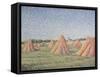 The Harvest, 1890-Charles Angrand-Framed Stretched Canvas