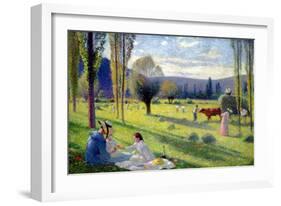 The Harvest, 1895-Henri Martin-Framed Giclee Print