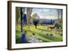 The Harvest, 1895-Henri Martin-Framed Giclee Print