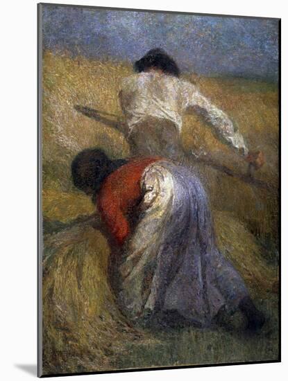 The Harvest, 19th Century-Adolphe Monticelli-Mounted Giclee Print