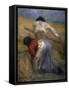 The Harvest, 19th Century-Adolphe Monticelli-Framed Stretched Canvas
