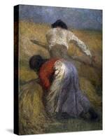 The Harvest, 19th Century-Adolphe Monticelli-Stretched Canvas