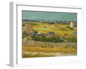 The Harvest. Arles, June 1888-Vincent van Gogh-Framed Giclee Print