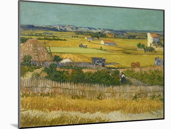 The Harvest. Arles, June 1888-Vincent van Gogh-Mounted Giclee Print