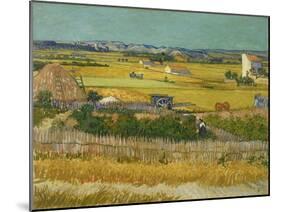 The Harvest. Arles, June 1888-Vincent van Gogh-Mounted Giclee Print