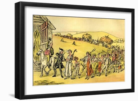 'The Harvest Home'-Thomas Rowlandson-Framed Giclee Print