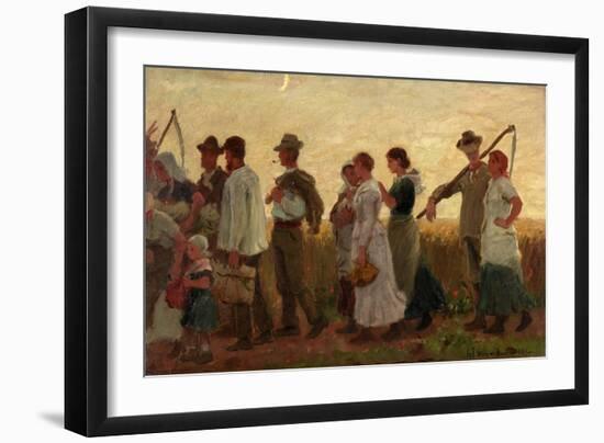 The Harvest Moon, 1881-George Faulkner Wetherbee-Framed Giclee Print
