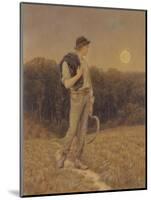 The Harvest Moon, 'Globed in Mellow Splendour', 1879 (W/C and Gouache on Paper) (See also 283763)-Helen Allingham-Mounted Giclee Print