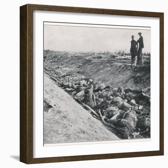 The Harvest of "Bloody Lane": The Scene after a Day's Fighting at Antietam-null-Framed Photographic Print