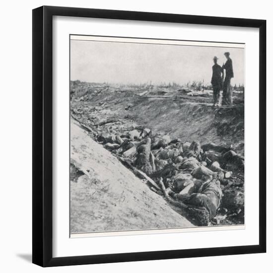 The Harvest of "Bloody Lane": The Scene after a Day's Fighting at Antietam-null-Framed Photographic Print