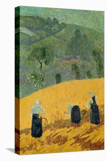 The Harvest (Oil on Canvas)-Paul Serusier-Stretched Canvas