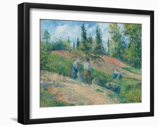The Harvest, Pontoise, 1880-Camille Pissarro-Framed Giclee Print