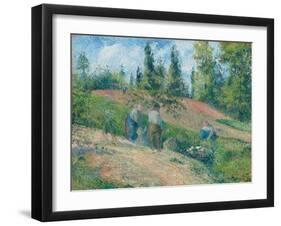 The Harvest, Pontoise, 1880-Camille Pissarro-Framed Giclee Print