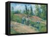 The Harvest, Pontoise, 1880-Camille Pissarro-Framed Stretched Canvas