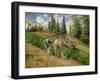 The Harvest, Pontoise, 1881-Camille Pissarro-Framed Giclee Print