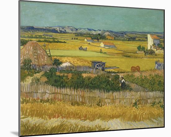 The Harvest-Vincent Van Gogh-Mounted Giclee Print