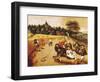 The Harvester's Meal-Pieter Brueghel the Younger-Framed Giclee Print