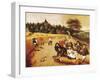 The Harvester's Meal-Pieter Brueghel the Younger-Framed Giclee Print