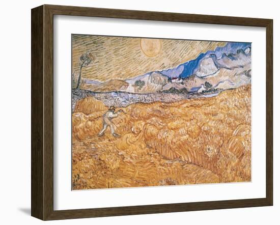 The Harvester-Vincent van Gogh-Framed Giclee Print