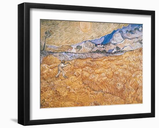 The Harvester-Vincent van Gogh-Framed Giclee Print