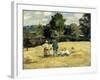 The Harvesters Rest, Montfoucault; Le Repos Des Moissoneurs, Monfoucault, 1875-Camille Pissarro-Framed Giclee Print