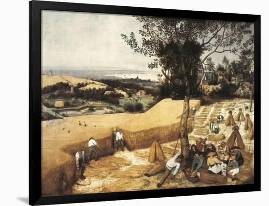 The Harvesters-Pieter Bruegel the Elder-Framed Art Print