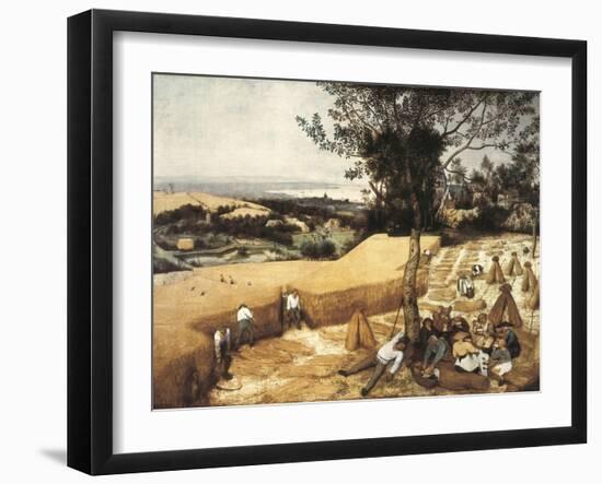 The Harvesters-Pieter Bruegel the Elder-Framed Art Print