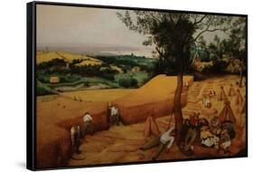 The Harvesters-Pieter Breughel the Elder-Framed Stretched Canvas
