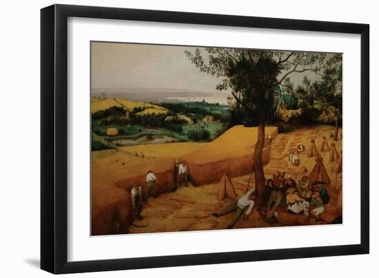 The Harvesters-Pieter Breughel the Elder-Framed Art Print