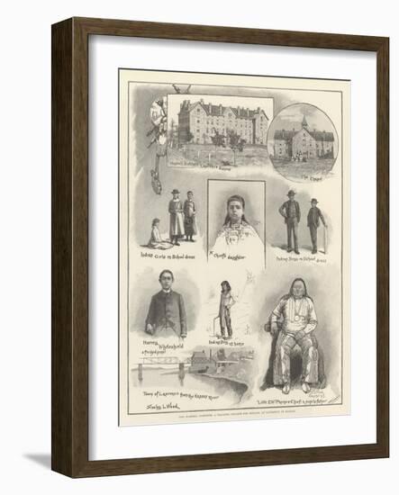The Haskell Institute, a Training College for Indians, at Lawrence, in Kansas-Stanley L. Wood-Framed Giclee Print