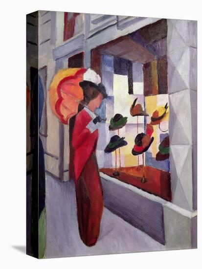 The Hat Shop-Auguste Macke-Stretched Canvas