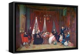 The Hatch Family, 1870-1871-Eastman Johnson-Framed Stretched Canvas