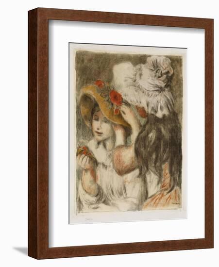 The Hatpin, C.1897-Pierre-Auguste Renoir-Framed Giclee Print