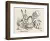 The Hatter's Mad Tea Party the Hatter and the Hare Put the Dormouse in the Tea-Pot-John Tenniel-Framed Photographic Print