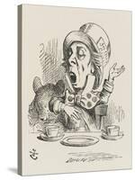 The Hatter Sings-John Tenniel-Stretched Canvas