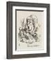 The Hatter Sings-John Tenniel-Framed Art Print