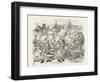 The Hatter with Alice the White King the Rabbit Messenger and the Lion-John Tenniel-Framed Photographic Print