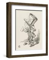 The Hatter-John Tenniel-Framed Art Print