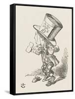 The Hatter-John Tenniel-Framed Stretched Canvas