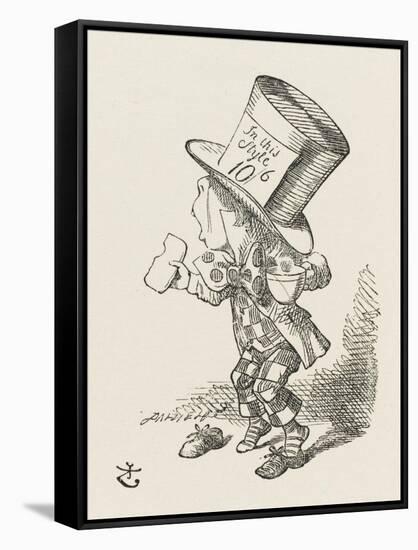 The Hatter-John Tenniel-Framed Stretched Canvas