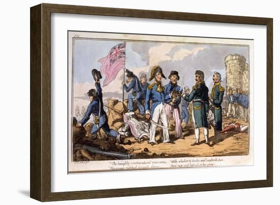 The Haughty Commandant Now Came ... from the Adventures of a Post Captain-Charles Williams-Framed Giclee Print