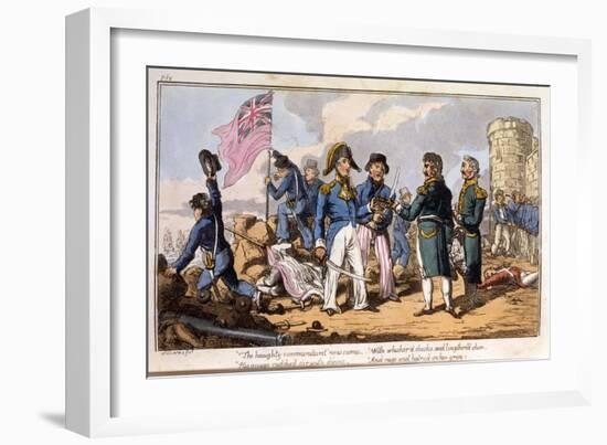 The Haughty Commandant Now Came ... from the Adventures of a Post Captain-Charles Williams-Framed Giclee Print