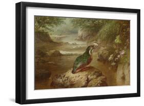 The Haunt of the Kingfisher (Oil on Canvas)-John Wainwright-Framed Giclee Print