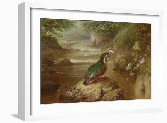 The Haunt of the Kingfisher (Oil on Canvas)-John Wainwright-Framed Giclee Print