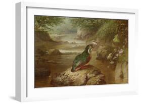 The Haunt of the Kingfisher (Oil on Canvas)-John Wainwright-Framed Giclee Print
