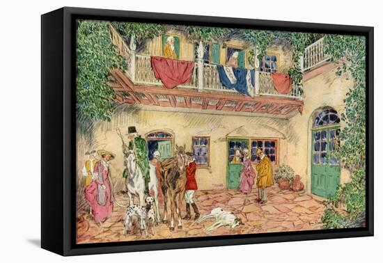 The Haunted House, New Orleans, Louisiana, USA, C18th Century-James Preston-Framed Stretched Canvas