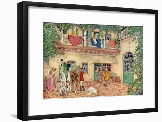 The Haunted House, New Orleans, Louisiana, USA, C18th Century-James Preston-Framed Giclee Print