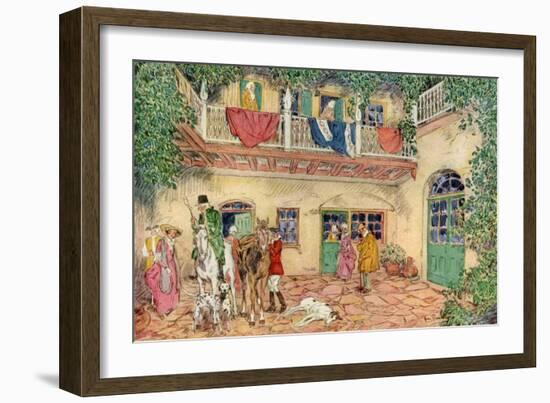 The Haunted House, New Orleans, Louisiana, USA, C18th Century-James Preston-Framed Giclee Print